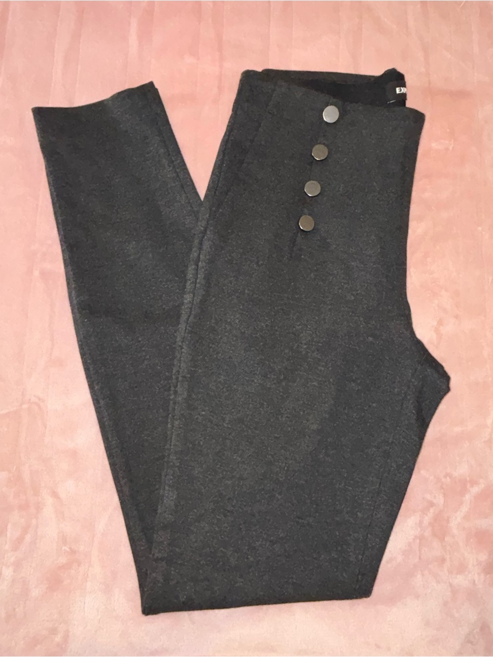 Express Pants Leggings Stretch Skinny High Waist Pull-On Size 6L Long